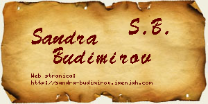 Sandra Budimirov vizit kartica